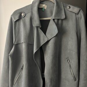 Anthropologie Soft light blue/gray  Outerwear